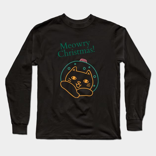 Merry Christmas Long Sleeve T-Shirt by Artistic Design